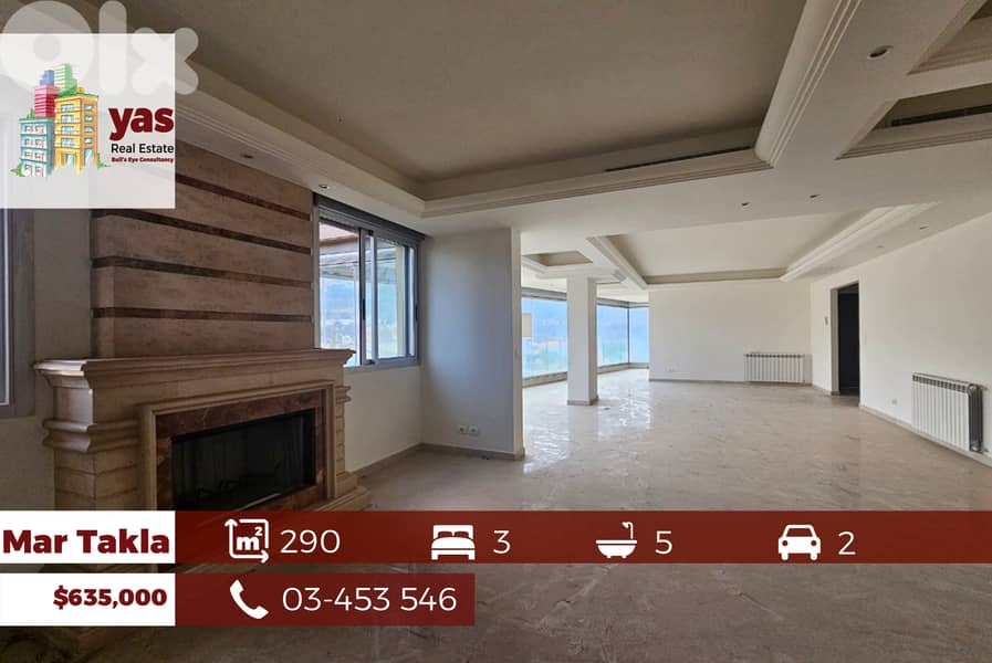 Mar Takla 290m2 | New | Upgraded | Prime Location | Decorated | OH 0