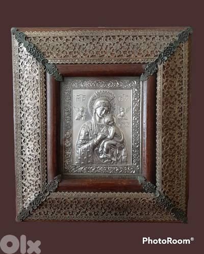 Antique and rare Orthodox philigree Icon
