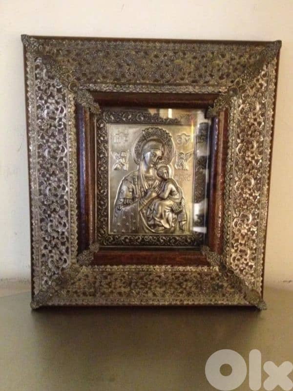 Antique and rare Orthodox philigree Icon 1