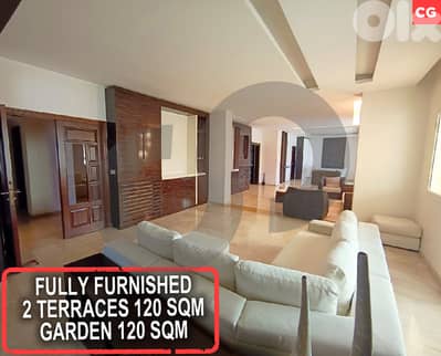 furnished, Prime location, Terrace, ain najem/عين نجم  REF#CG127462
