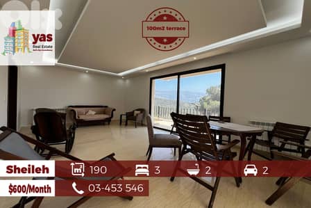 Sheileh 190m2 | 100m2 Terrace| Rent |Gated Community | KS|