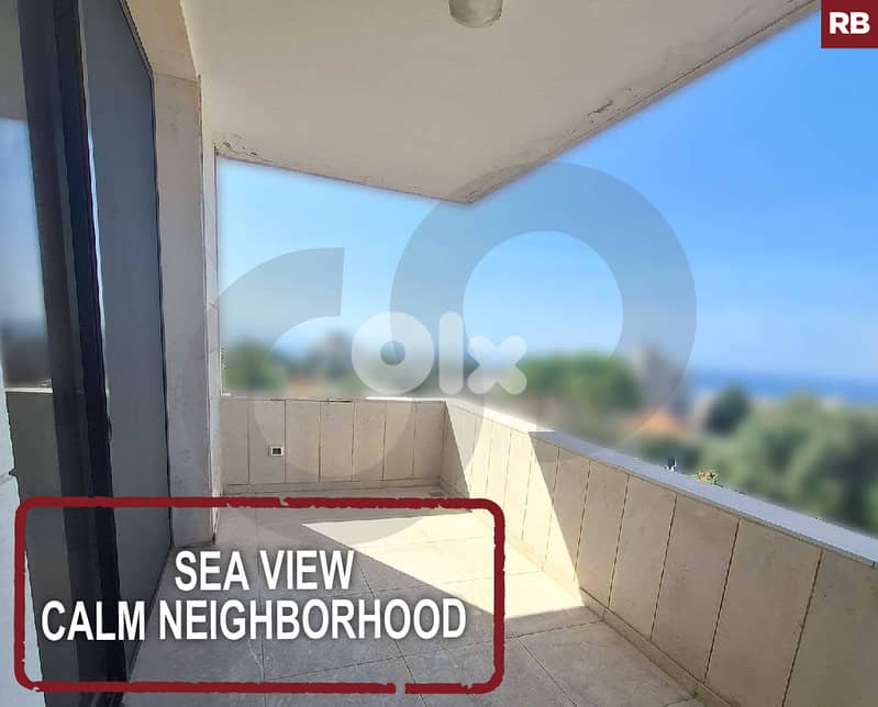 Sea View/Calm Neighborhood - Amchit-Jbeil   REF#RB127465 0