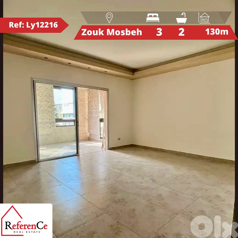 Apartment in zouk mosbeh for sale شقة للبيع في زوق مصبح 0