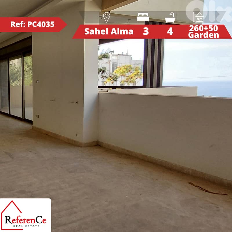 Apartment with Garden in Sahel Alma شقة بحديقة في ساحل علما 0