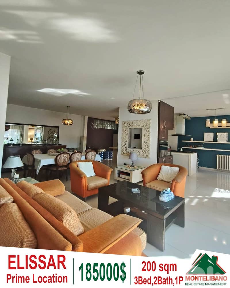 Prime Location 200 sqm Apartment For Sale in Elissar with City View 0