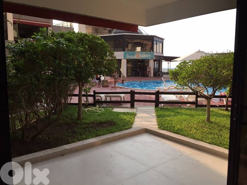 Full Renovated & Furnished Chalet with Private Garden & Facing Pool 0