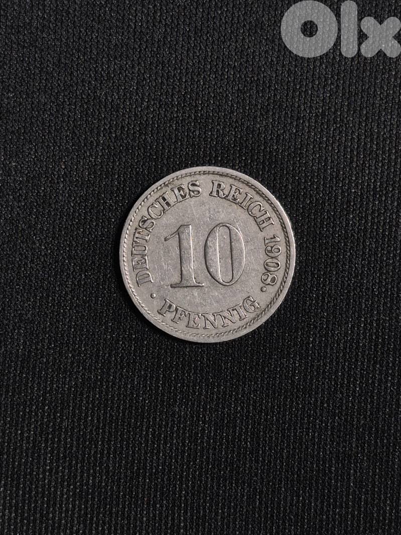 10 Pfennig Deutshes Reich 1908 0