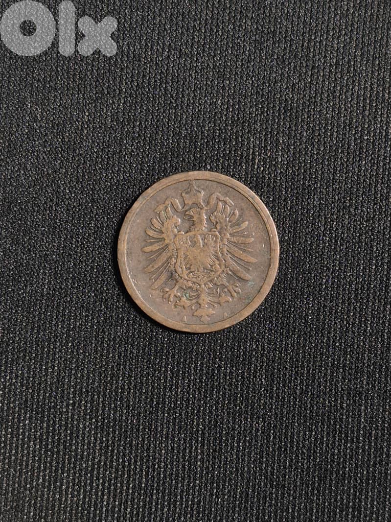 2 Pfennig Deutshes Reich 1877 1