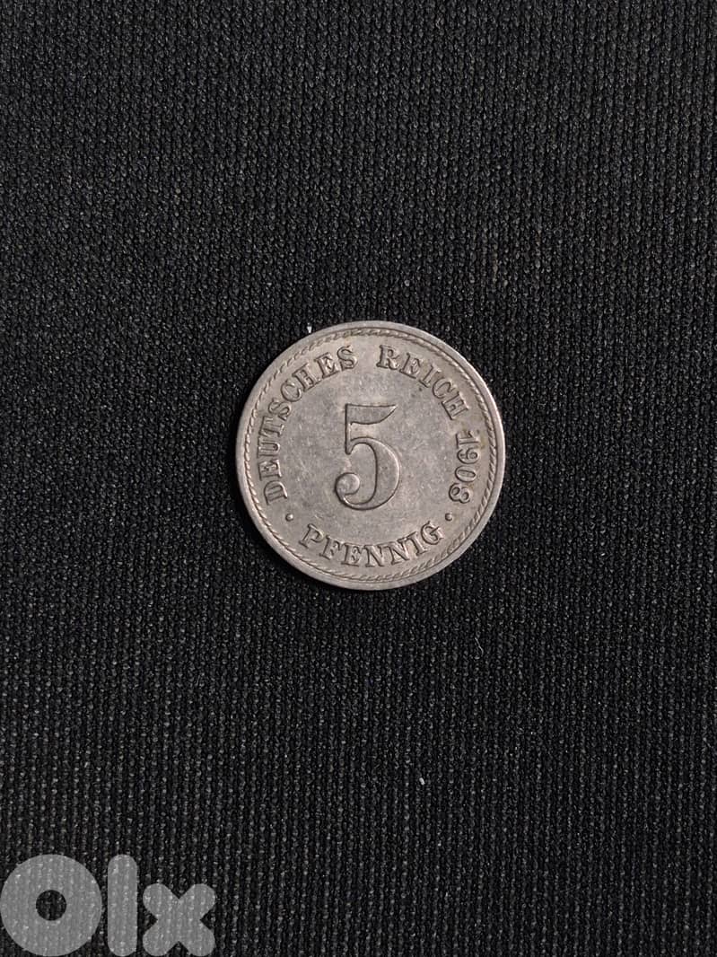 5 Pfennig Deutshes Reich 1908 0