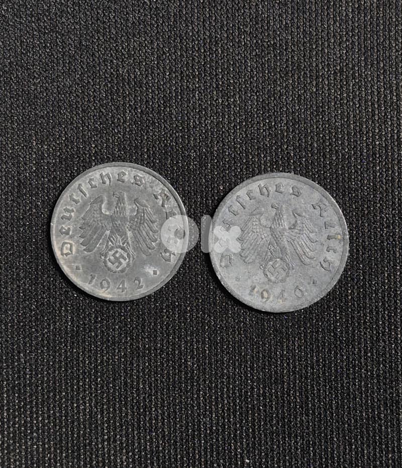 1 Reichspfennig 1940-F & 1942-A – Deutsches Reich 1