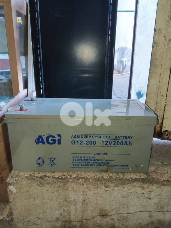 بطرية 200 AH 12 v  gel 0