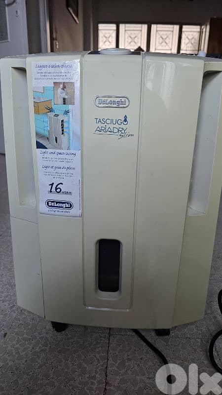 Delonghi dehumidifier 16L 2