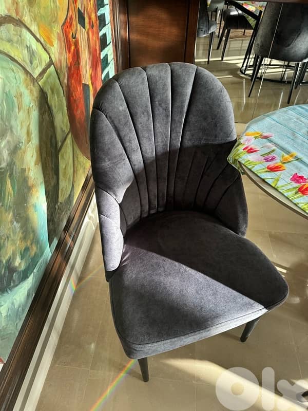 6 dining chairs and bench 1