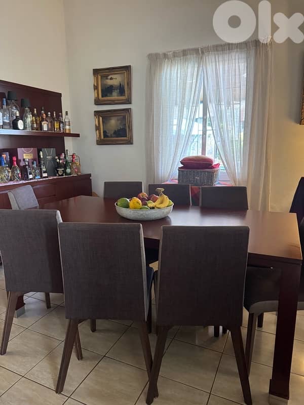 full dinning room with tv unit shoe cabinet and recliner 2
