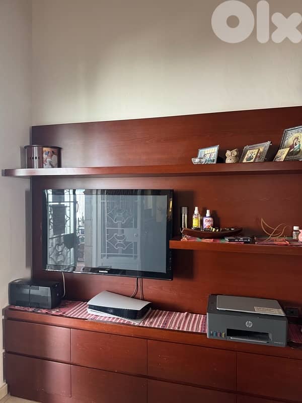 full dinning room with tv unit shoe cabinet and recliner 3