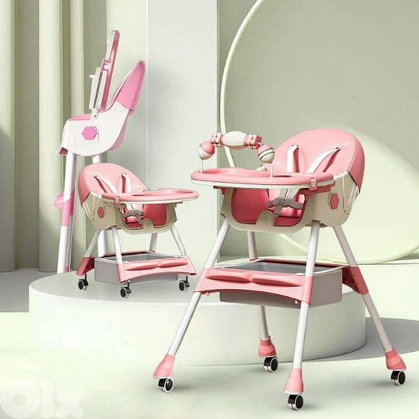 baby High seat pink or grey 1