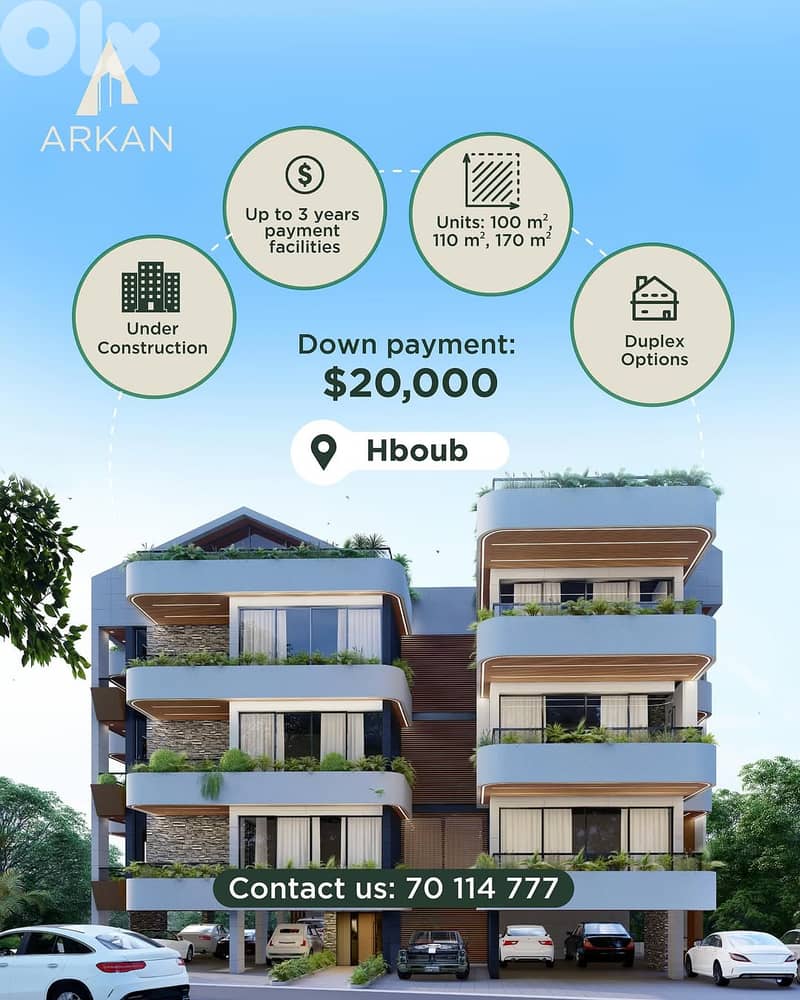 Under-Construction Apartments in Jbeil – Starting from $120,000 0