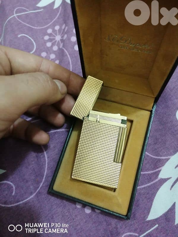 s. t dupon lighter gold plated 0