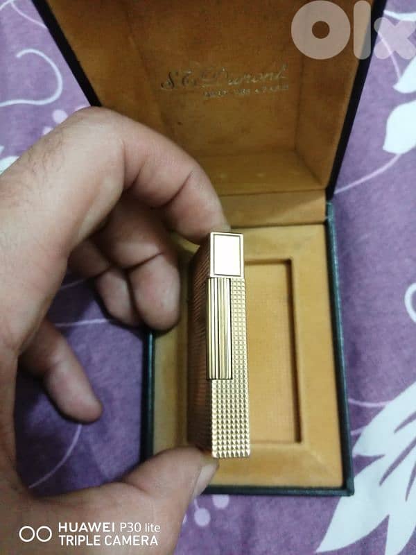 s. t dupon lighter gold plated 3
