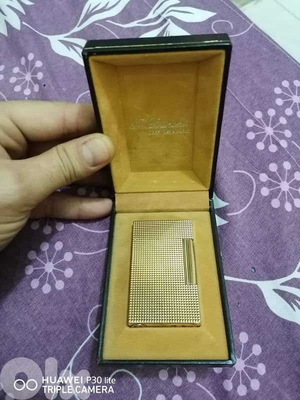 s. t dupon lighter gold plated 5
