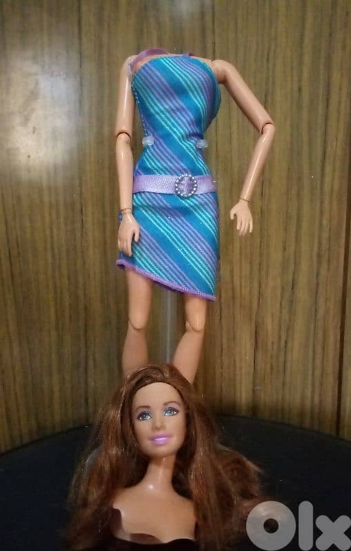 Barbie brunette SWAPPIN & Articulated body Mattel2010+Shoes Great doll 3
