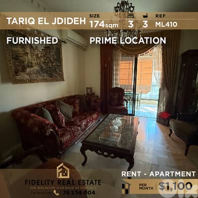 Apartment for rent Tariq El Jdideh ML410 شقة  للإيجار في طريق الجديدة