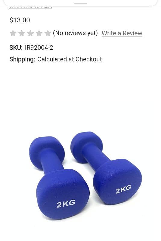 dumbles 2kg, (pair) 0