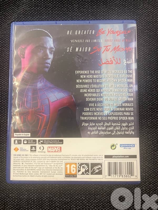 ps5 disc spider man miles morales 2