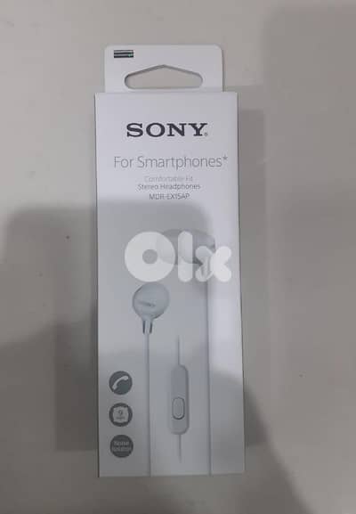 Sony Stereo Headphones MDR-EX15AP White