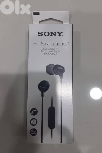 Sony Stereo Headphones MDR-EX15AP Black