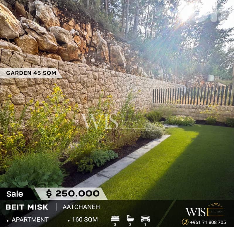 160 SQM Apartment for SALE in Beit Misk - Aatchaneh! 0