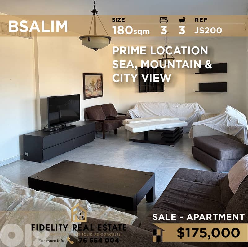 Apartment for sale in Bsalim JS200 شقة للبيع في بصاليم 0