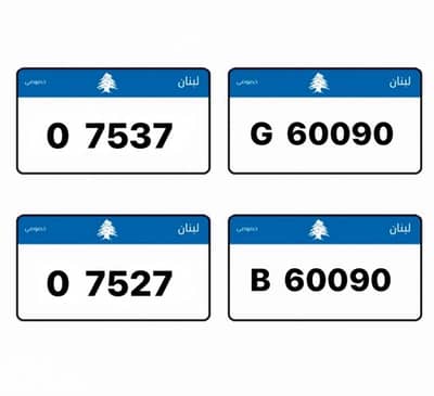 Special car plate for sale 5 digits