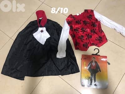 للبيع تياب  للبربارة  Halloween custome vampire , peter pen