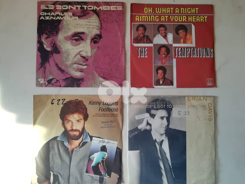 45t 7" vinyl collection any for 5.5$ 2
