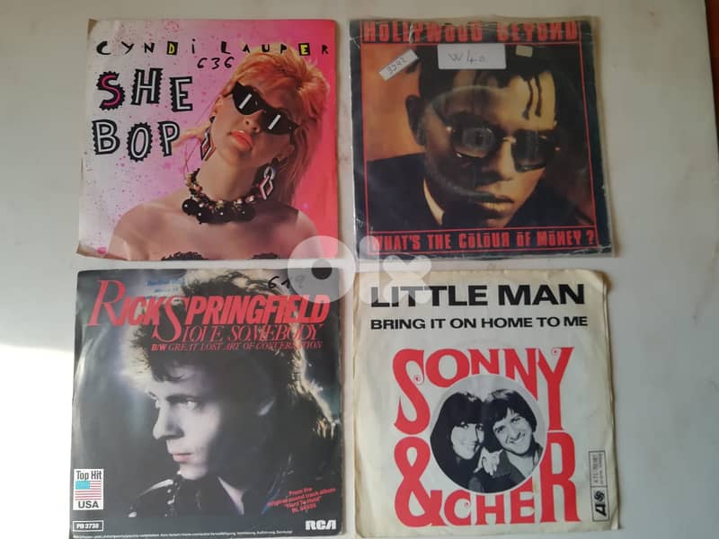 45t 7" vinyl collection any for 5.5$ 4