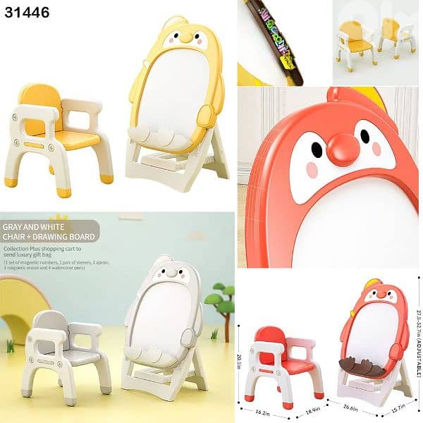 Kids Board with Chair 0