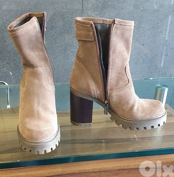 boots n 36 made in Italy original real leather new not used only 8$ 2