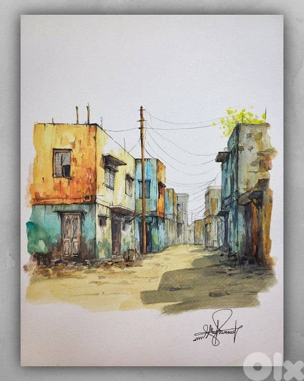 لوحات فنية أصلية بالألوان المائية - Original Watercolor Art 0