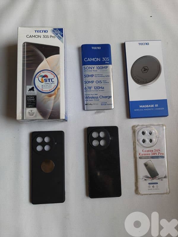 tecno camon 30s pro 256G 100MP Sony camera  6 months warranty stc 6