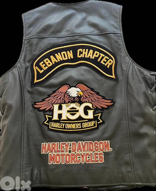 Harley Davidson Leather Vest 1