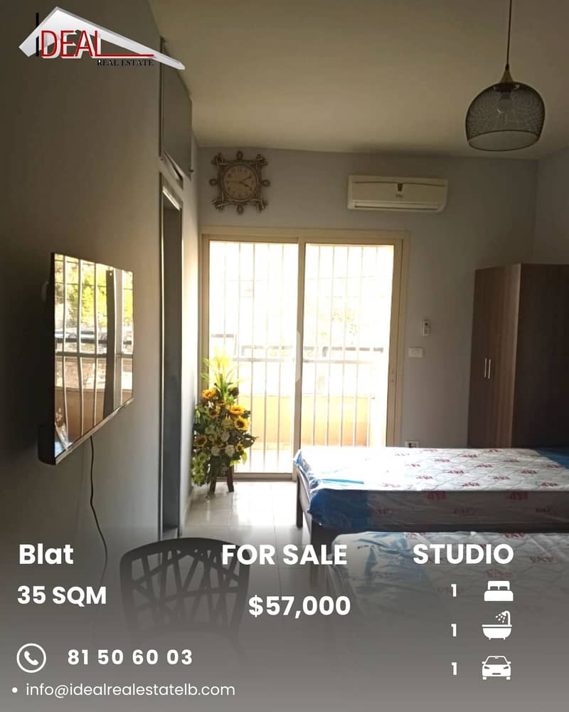 Studio for Sale in Blat Jbeil ستوديو للبيع في بلاط جبيل 0