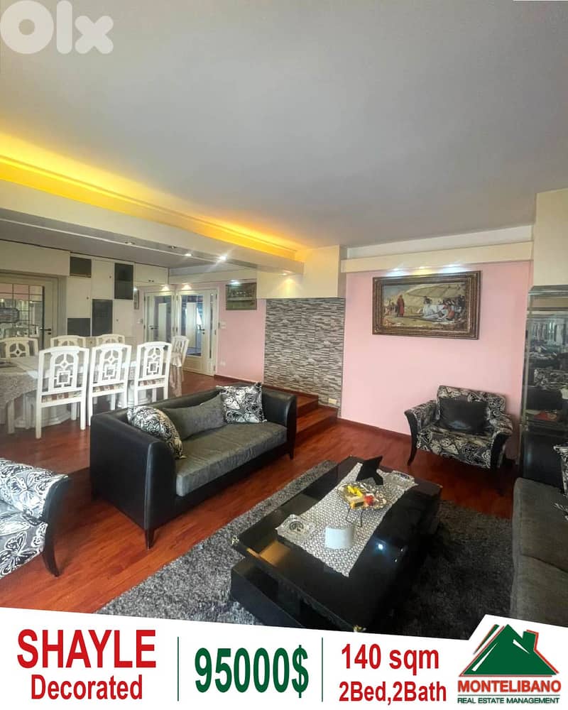 Decorated 140 sqm Apartment For Sale in Shayle 0