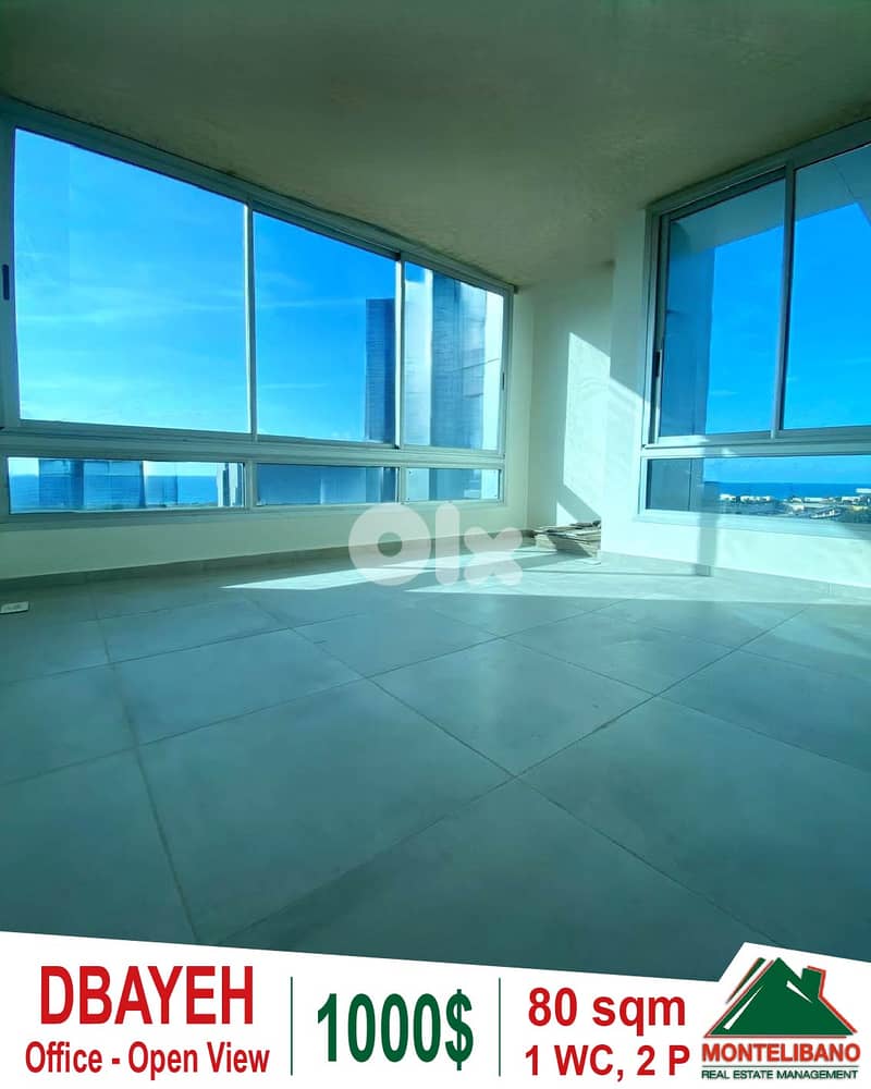 80 sqm Office For Rent in Dbayeh with Open View 0