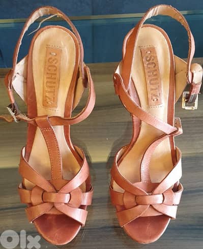 SCHUTZ  heels number 37 only 5$ original leather b. ashrafiye 03723895