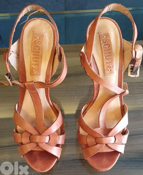 SCHUTZ  heels number 37 only 5$ original leather b. ashrafiye 03723895 0