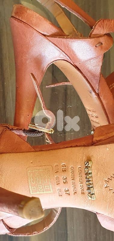 SCHUTZ  heels number 37 only 5$ original leather b. ashrafiye 03723895 1