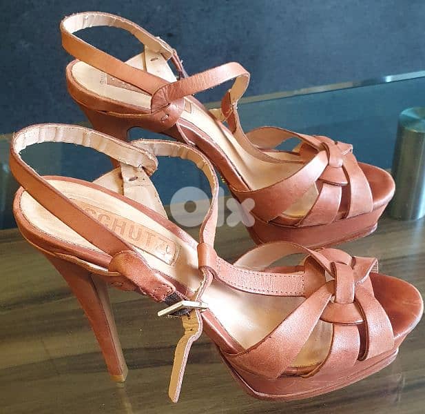 SCHUTZ  heels number 37 only 5$ original leather b. ashrafiye 03723895 4