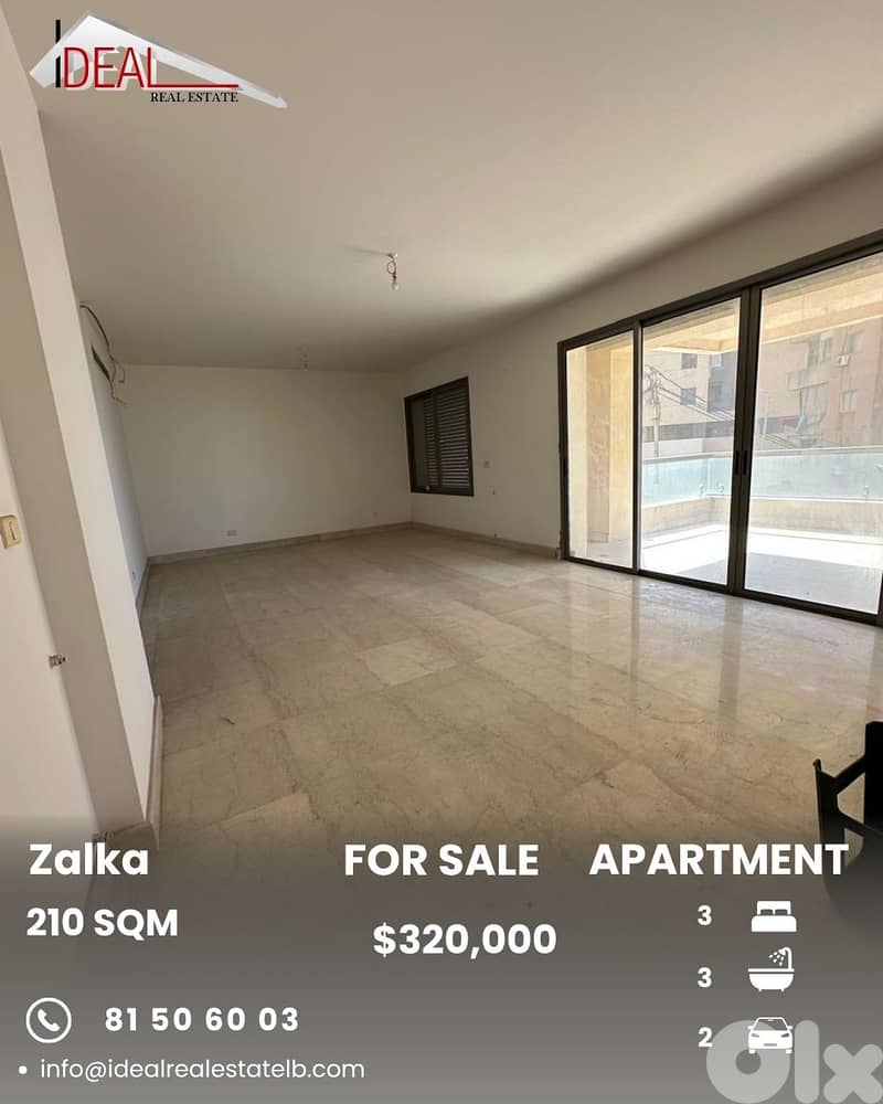 Apartment for sale in zalka شقة للبيع في الزلقا 0