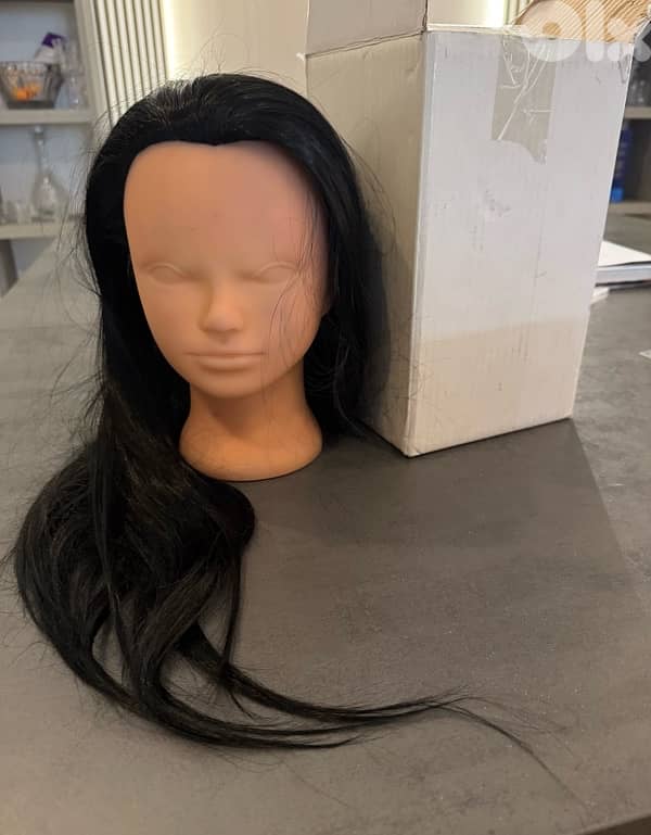nail polish gelish gel and normal hair extensions mannequin 6